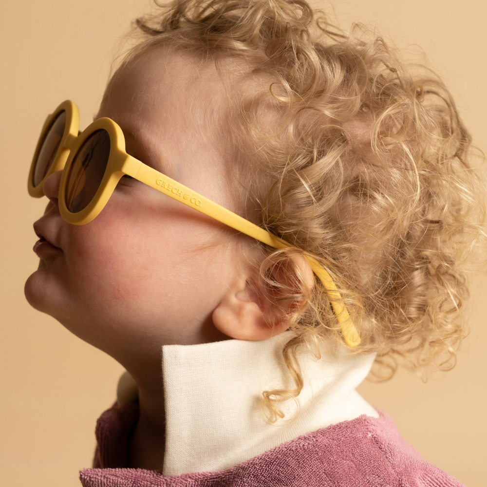 Original Round Sustainable Sunglasses | Bio-Based Bendable Polarized | Mellow Yellow | Pre-Order SS27