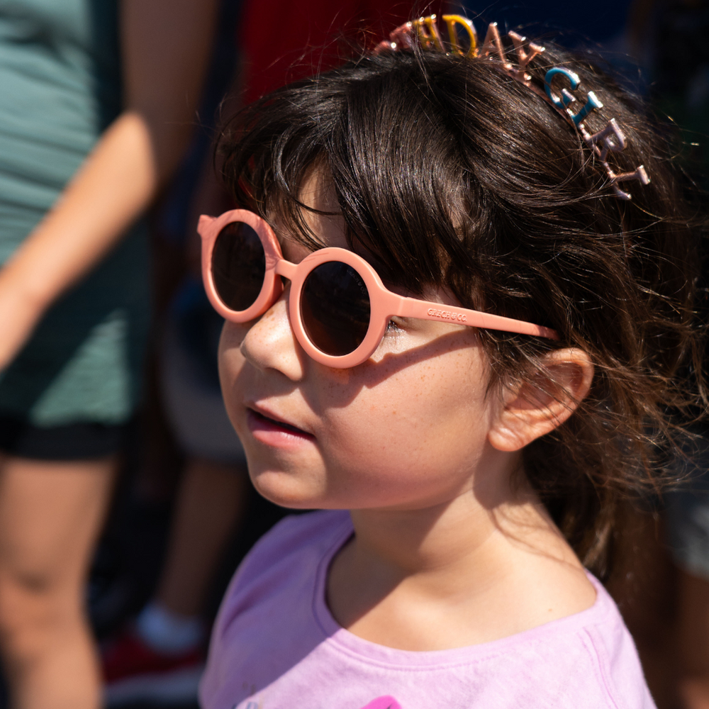 Original Round Sustainable Sunglasses | Bio-Based  Bendable Polarized | Sunset