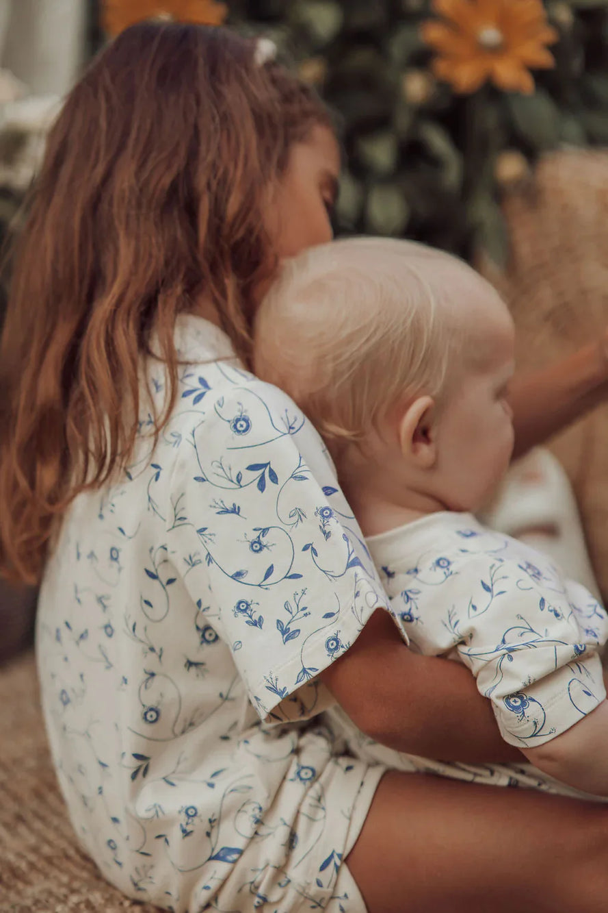 Oversized T-Shirt | Organic Cotton Jersey - Scandi Floral | Pre-Order SS27