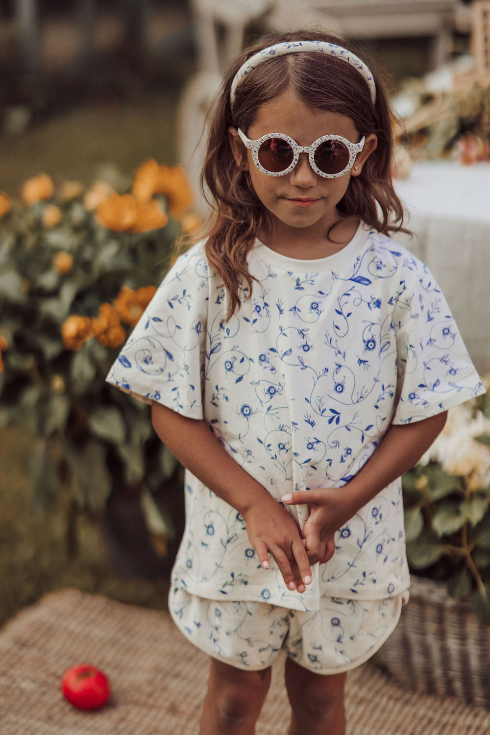 Oversized T-Shirt | Organic Cotton Jersey - Scandi Floral | Pre-Order SS27