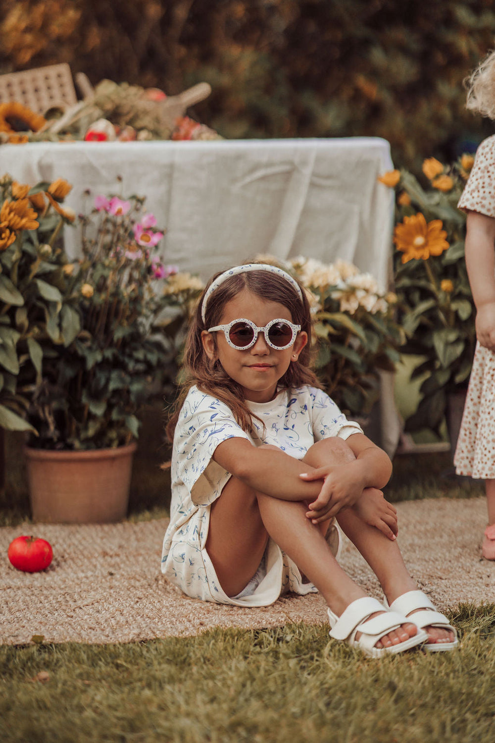 Original Round Sustainable Sunglasses | Bio-Based Bendable Polarized | Scandi Floral | Pre-Order SS27