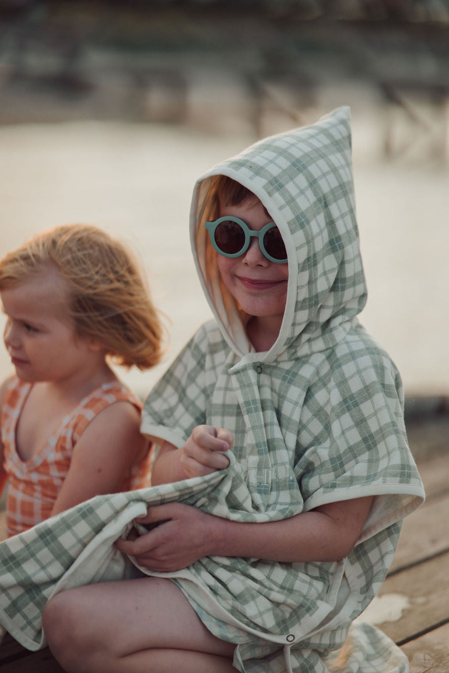 Original Round Sustainable Sunglasses | Bio-Based  Bendable Polarized | Fern