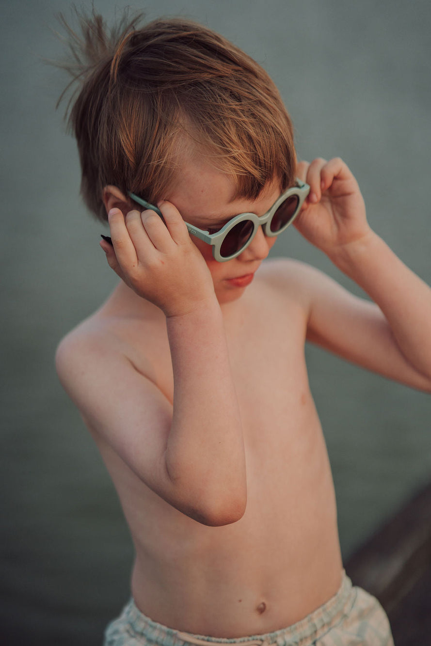 Original Round Sustainable Sunglasses | Bio-Based Bendable Polarized | Fern | Pre-Order SS27