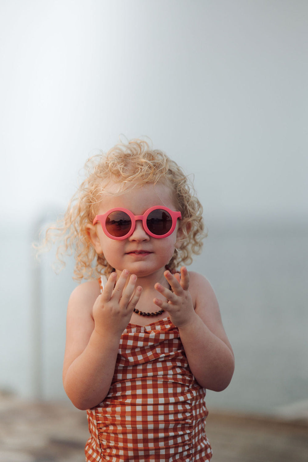 Original Round Sustainable Sunglasses | Bio-Based  Bendable Polarized | Bubble Gum