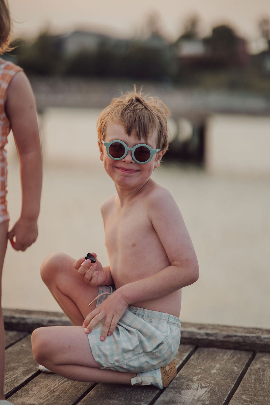 Original Round Sustainable Sunglasses | Bio-Based  Bendable Polarized | Fern