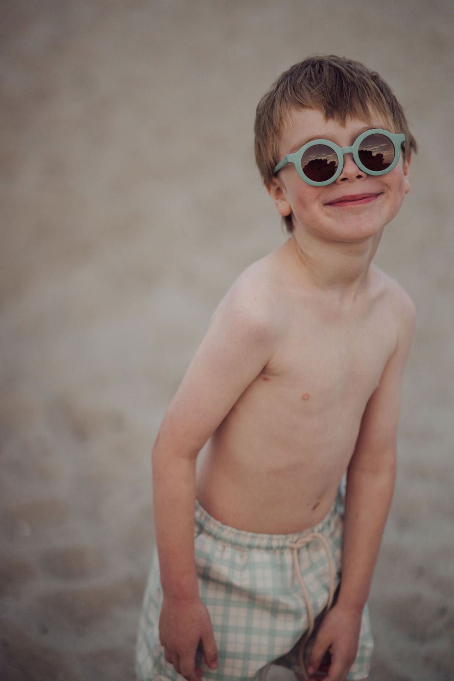 Original Round Sustainable Sunglasses | Bio-Based  Bendable Polarized | Fern