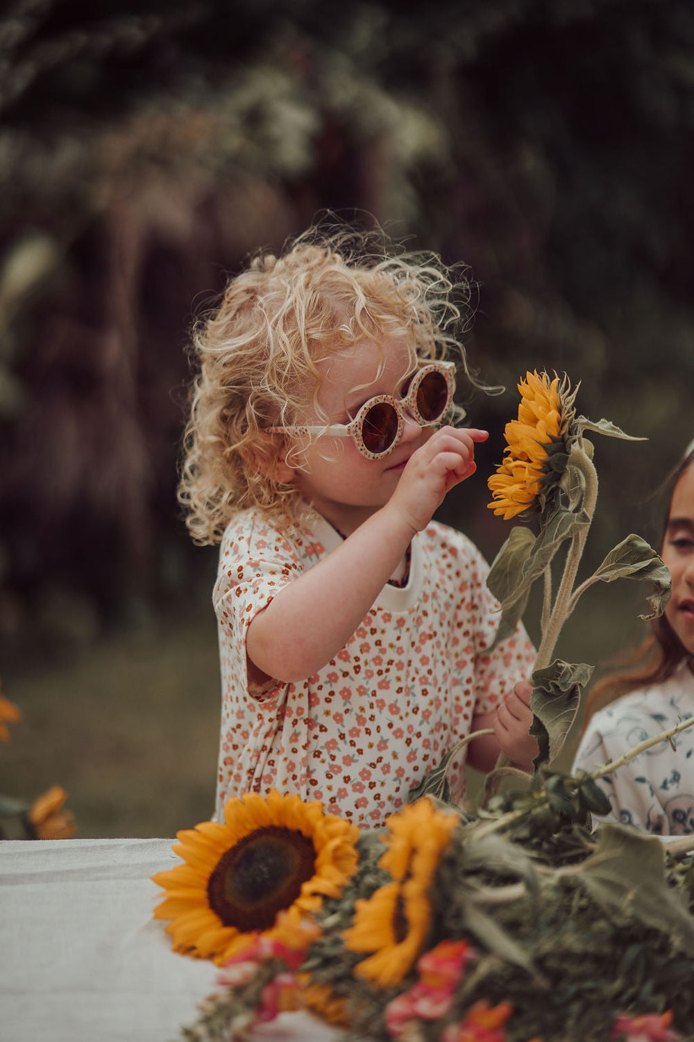 Original Round Sustainable Sunglasses | Bio-Based  Bendable Polarized | Sunset Meadow