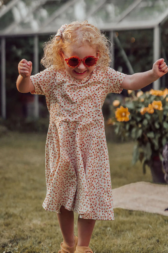 Sweetheart Twirl Dress | Organic Cotton Jersey - Sunset Meadow | Pre-Order SS27