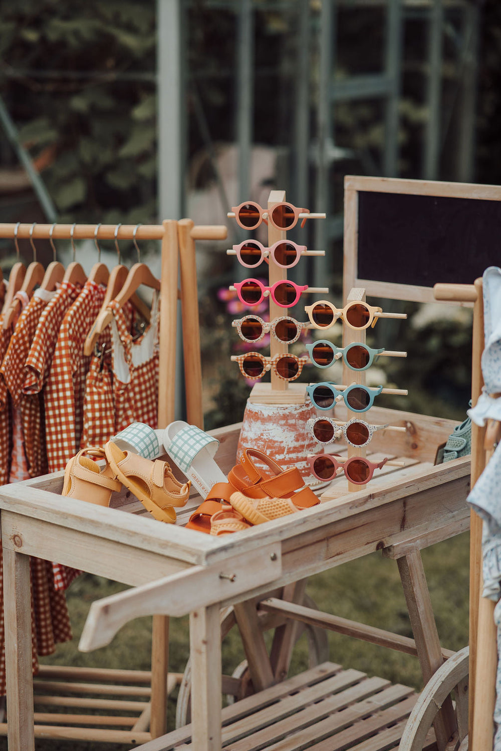 Original Round Sustainable Sunglasses | Bio-Based  Bendable Polarized | Sienna Gingham