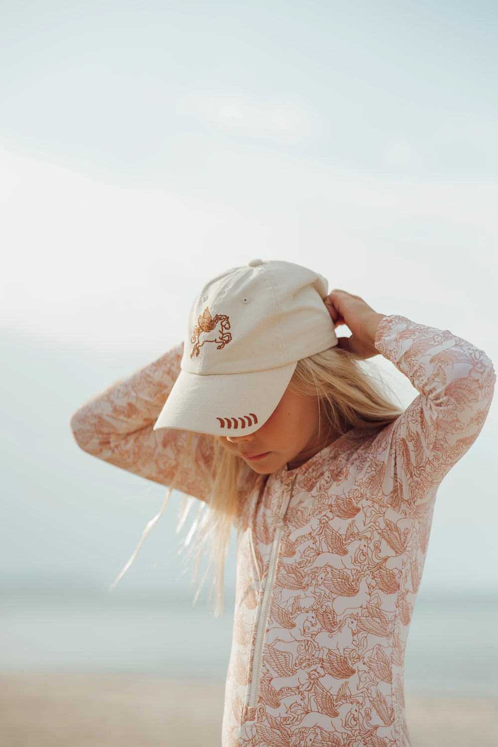 Long Sleeve Rashguard Ruffle Swimsuit | UPF + Recycled - Pegasus