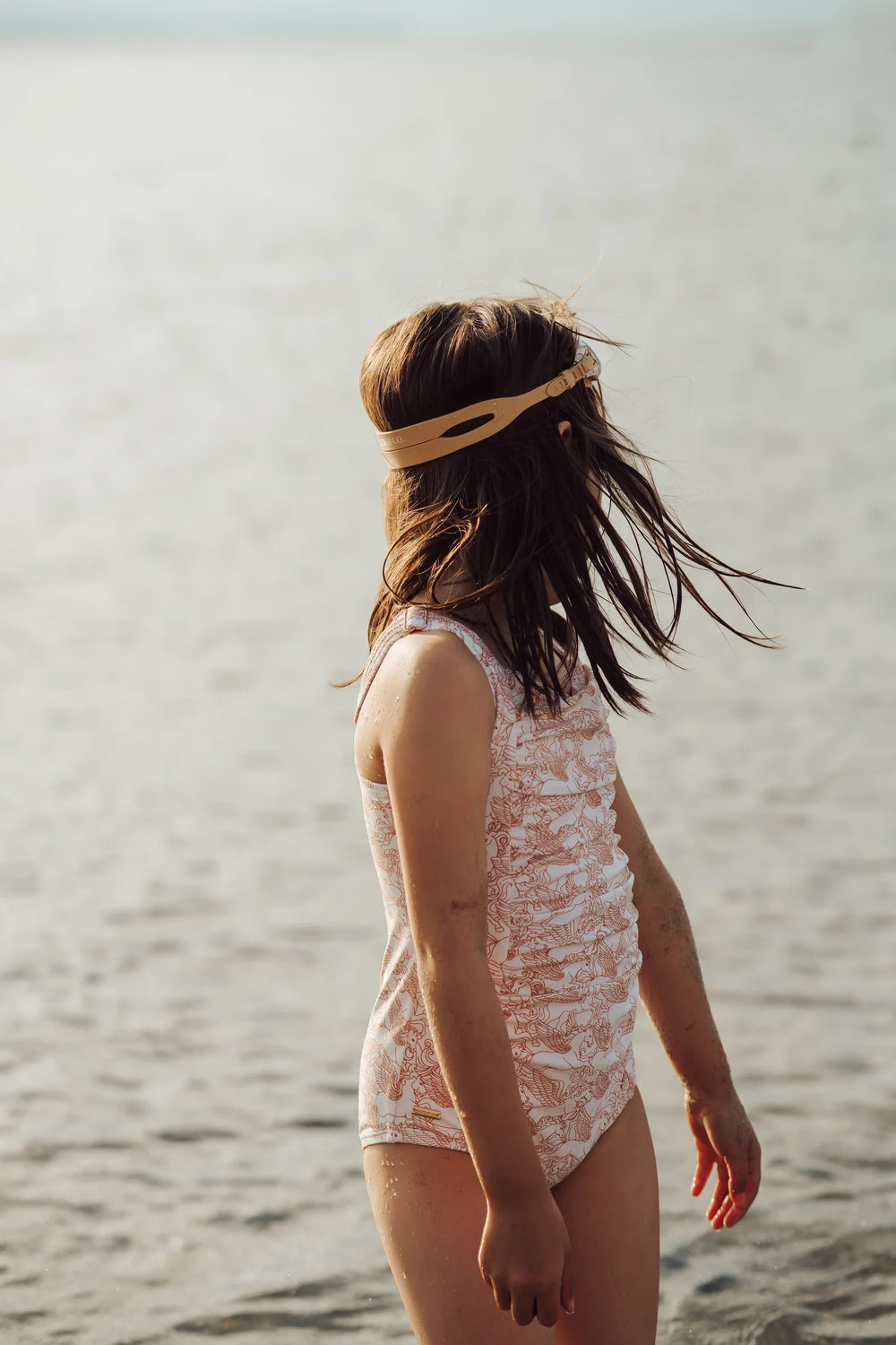 Vintage Girls 1 Piece Swimsuit | UPF + Recycled - Pegasus | Pre-Order SS27