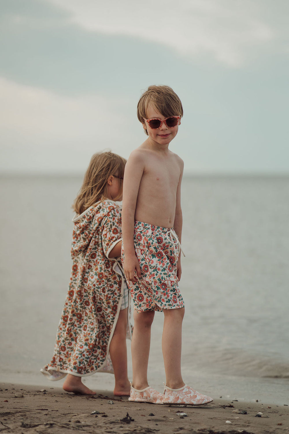 Bathing Towel Poncho | Organic Cotton - In Bloom