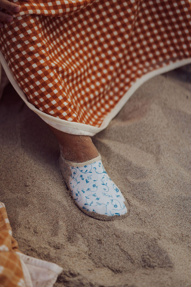 Bathing Towel Poncho | Organic Cotton - Sienna Gingham | Pre-Order SS27