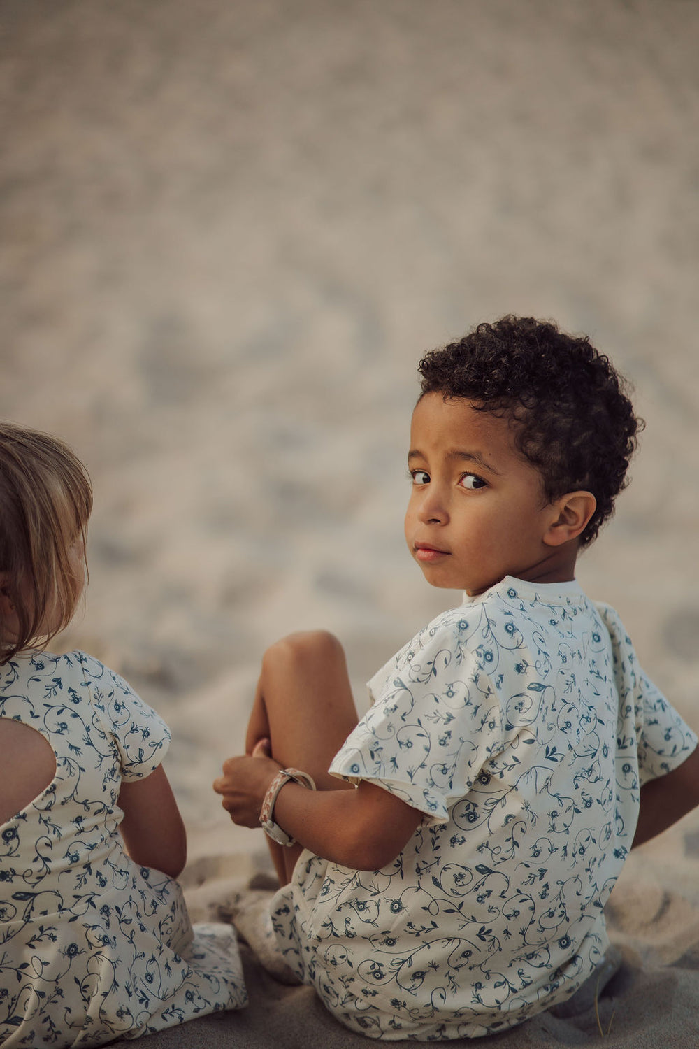 Oversized T-Shirt | Organic Cotton Jersey - Scandi Floral