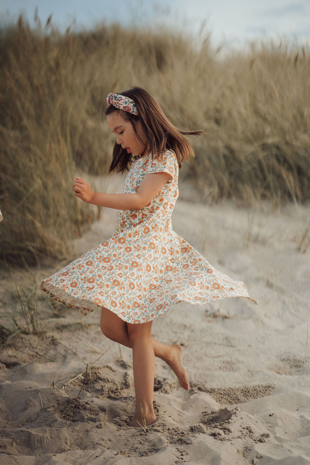 Sweetheart Twirl Dress | Organic Cotton Jersey - In Bloom | Pre-Order SS27