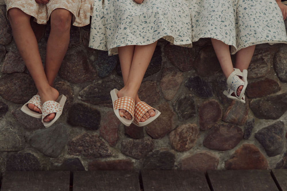 Slide Sandal | Patterns - Sunset Meadow