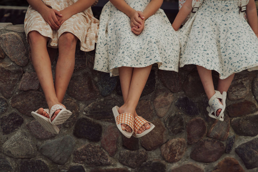 Slide Sandal | Patterns - Sienna Gingham
