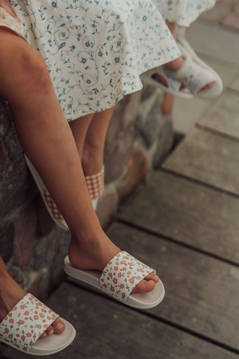 Slide Sandal | Patterns - Sunset Meadow