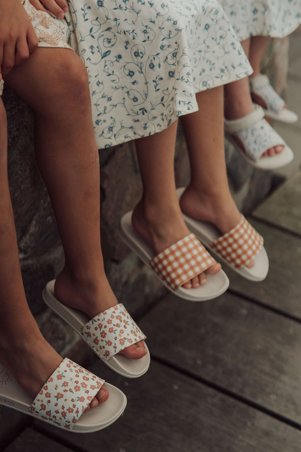 Slide Sandal | Patterns - Sienna Gingham