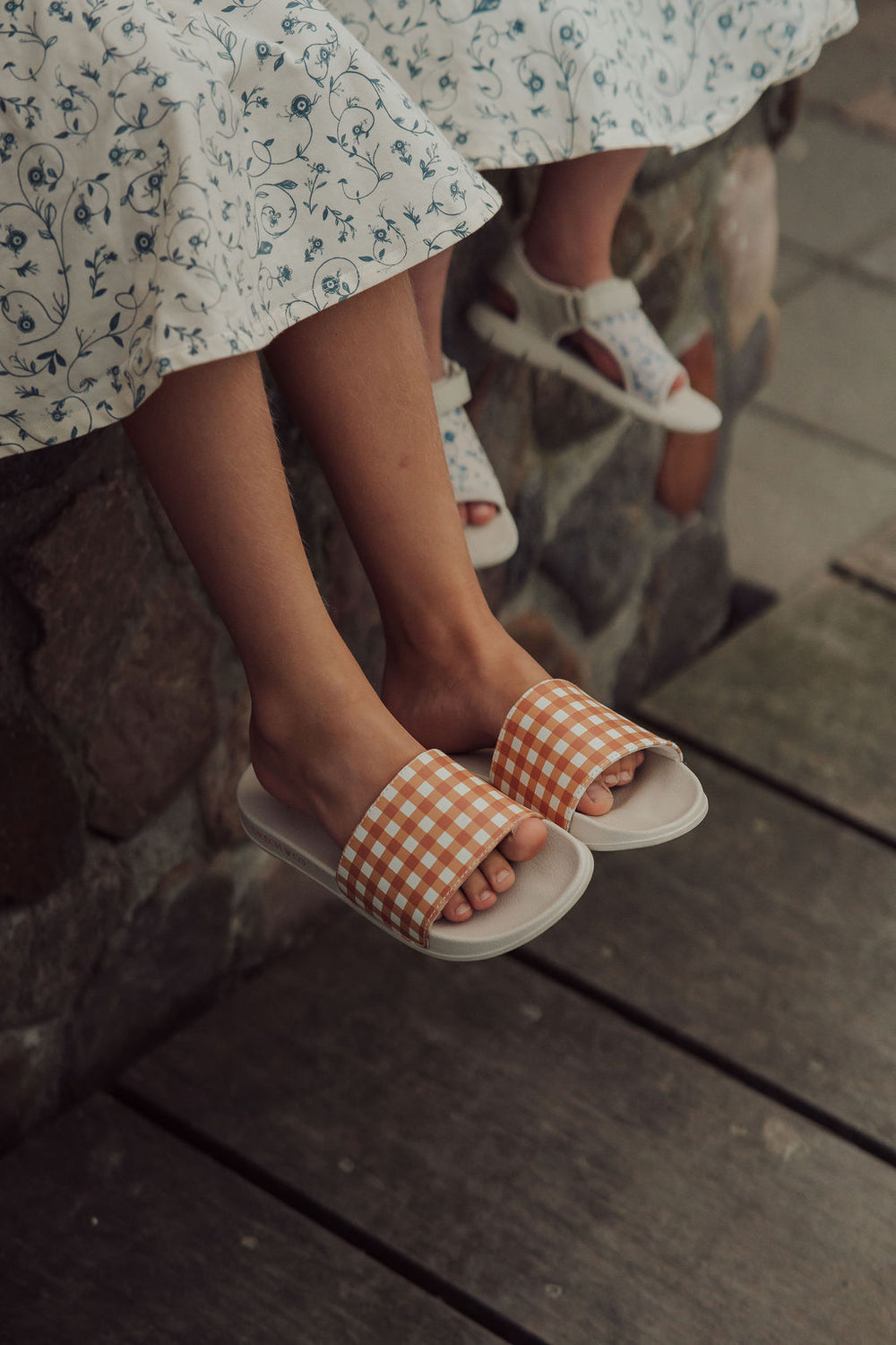 Slide Sandal | Patterns - Sienna Gingham
