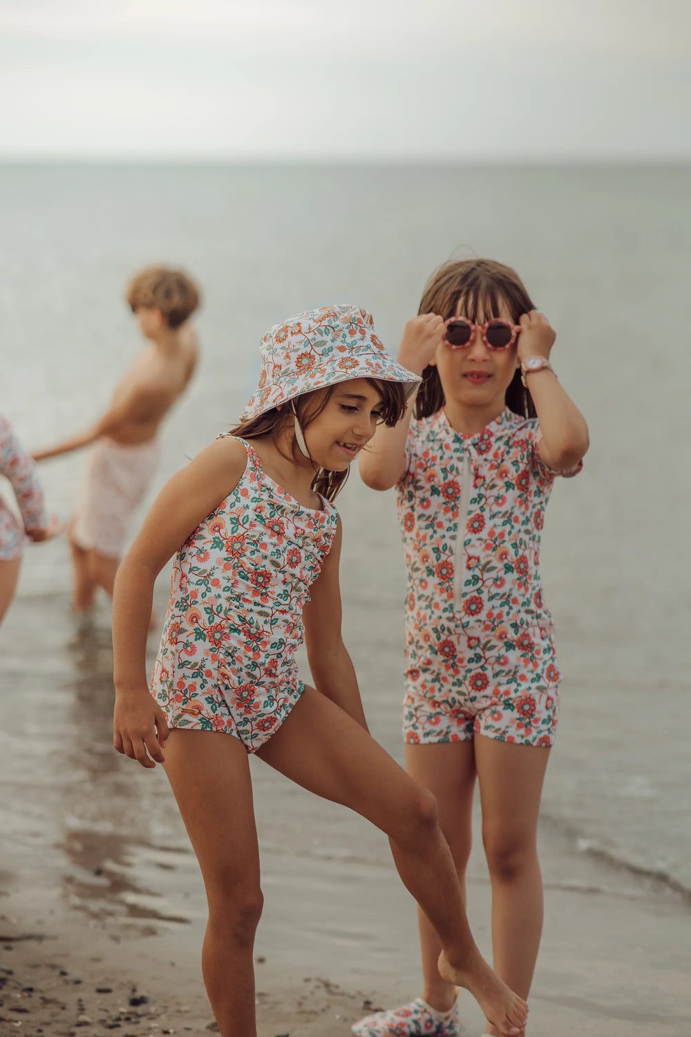 Short Sleeve Rashguard Swimsuit | UPF + Recycled - In Bloom