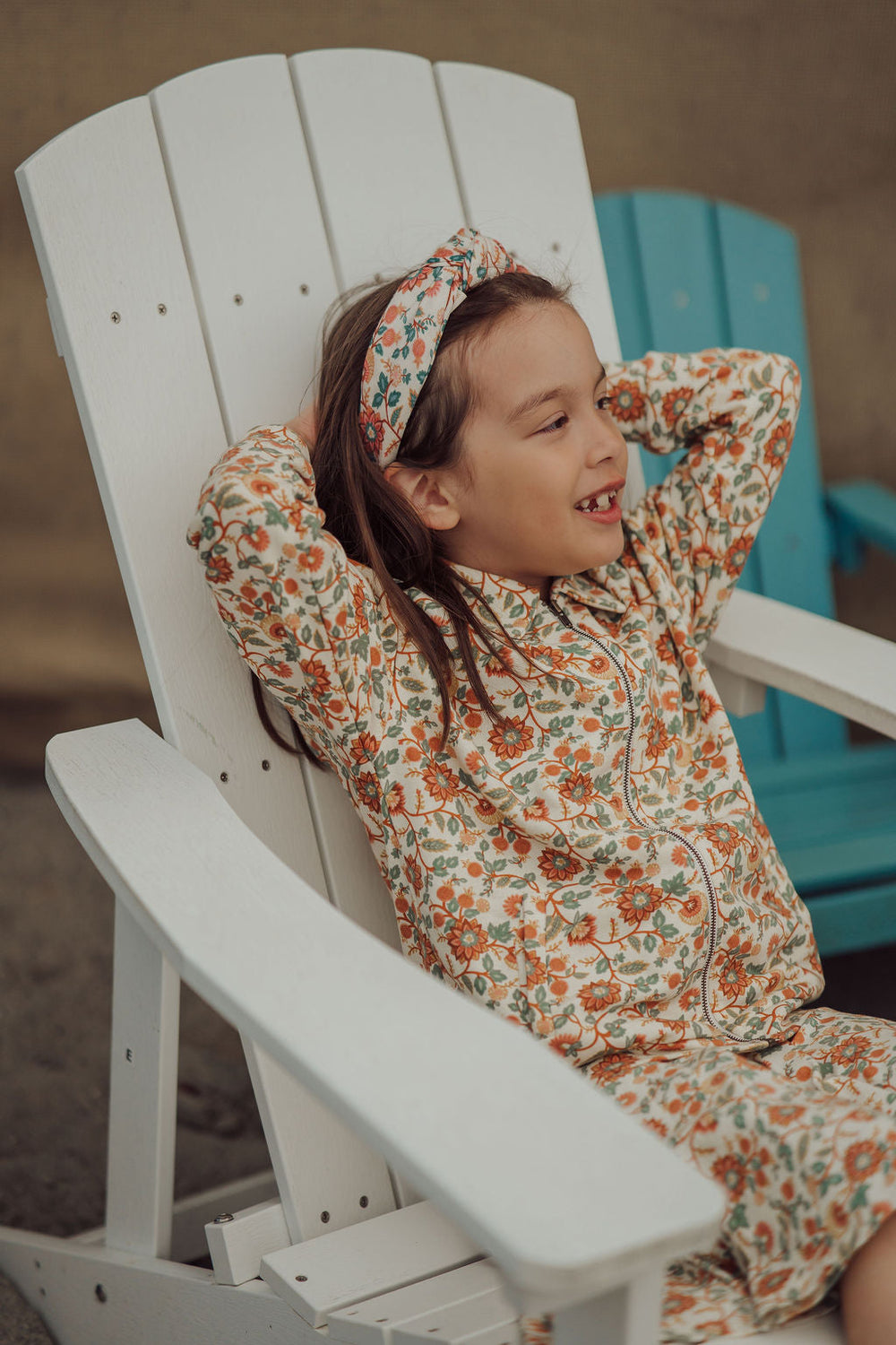 Tracksuit Jacket  | Organic Cotton Jersey  - In Bloom