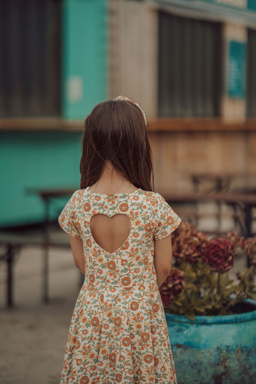 Sweetheart Twirl Dress | Organic Cotton Jersey - In Bloom | Pre-Order SS27
