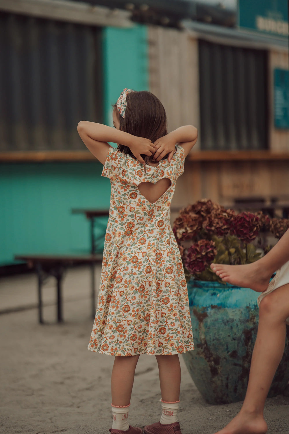 Sweetheart Twirl Dress | Organic Cotton Jersey - In Bloom