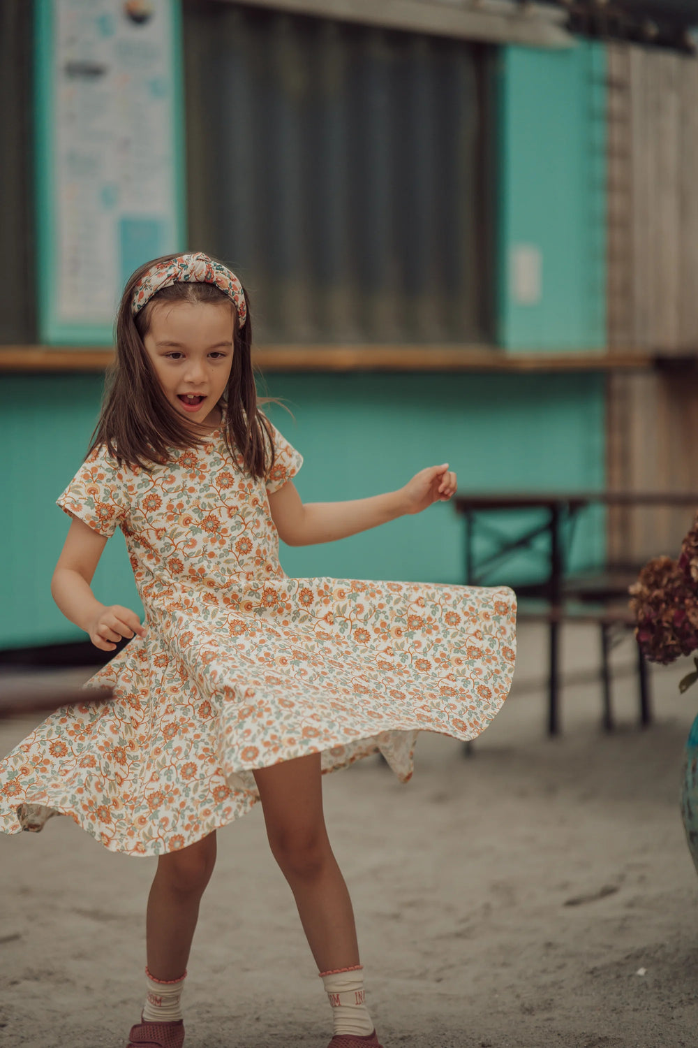 Sweetheart Twirl Dress | Organic Cotton Jersey - In Bloom