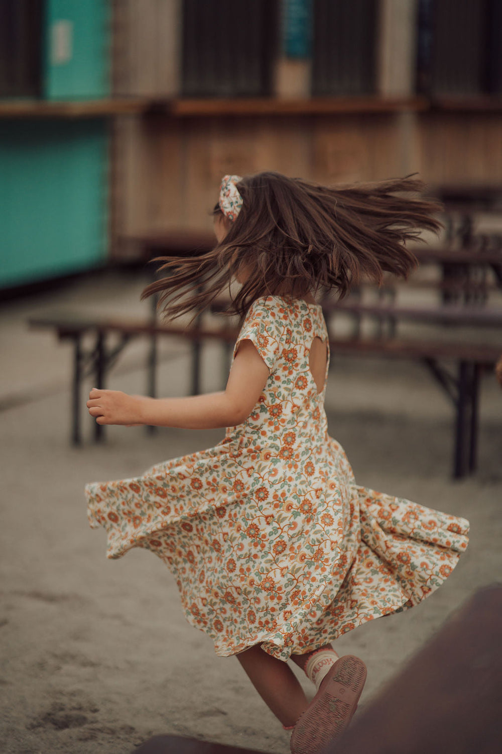 Sweetheart Twirl Dress | Organic Cotton Jersey - In Bloom | Pre-Order SS27