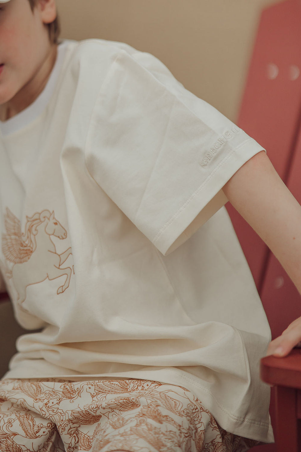 Oversized T-Shirt | Organic Cotton Jersey - Pegasus
