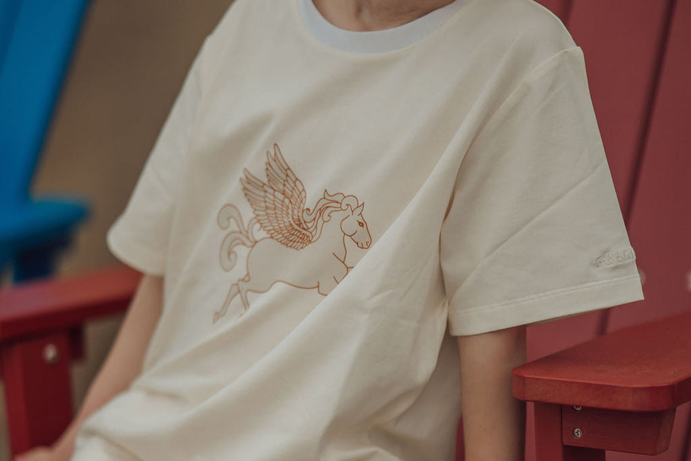 Oversized T-Shirt | Organic Cotton Jersey - Pegasus