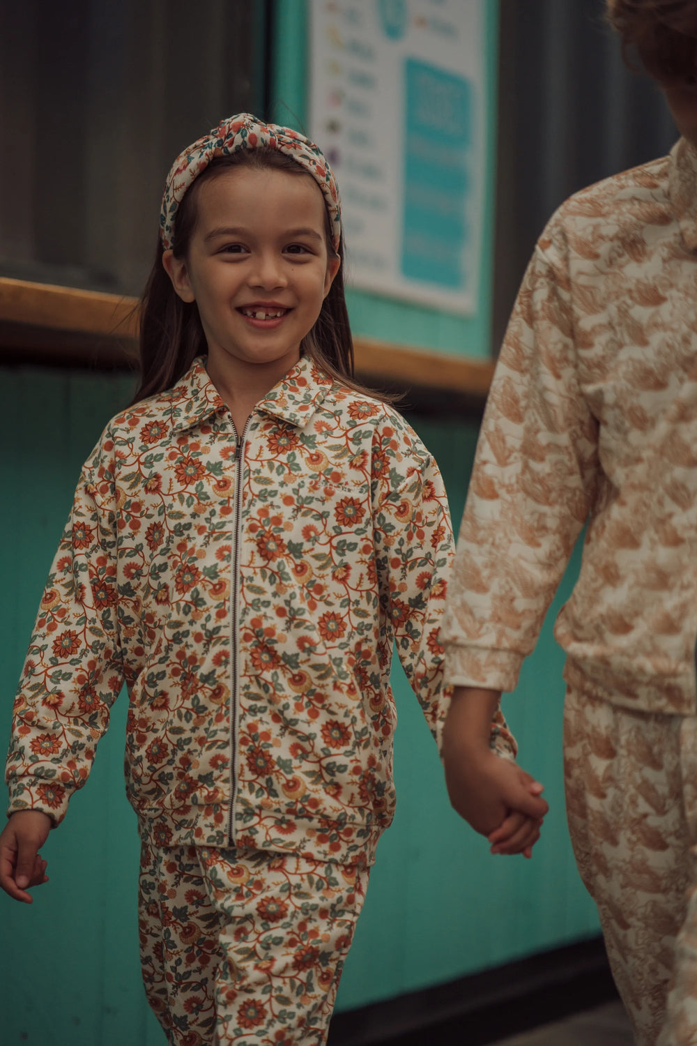 Tracksuit Jacket  | Organic Cotton Jersey  - In Bloom