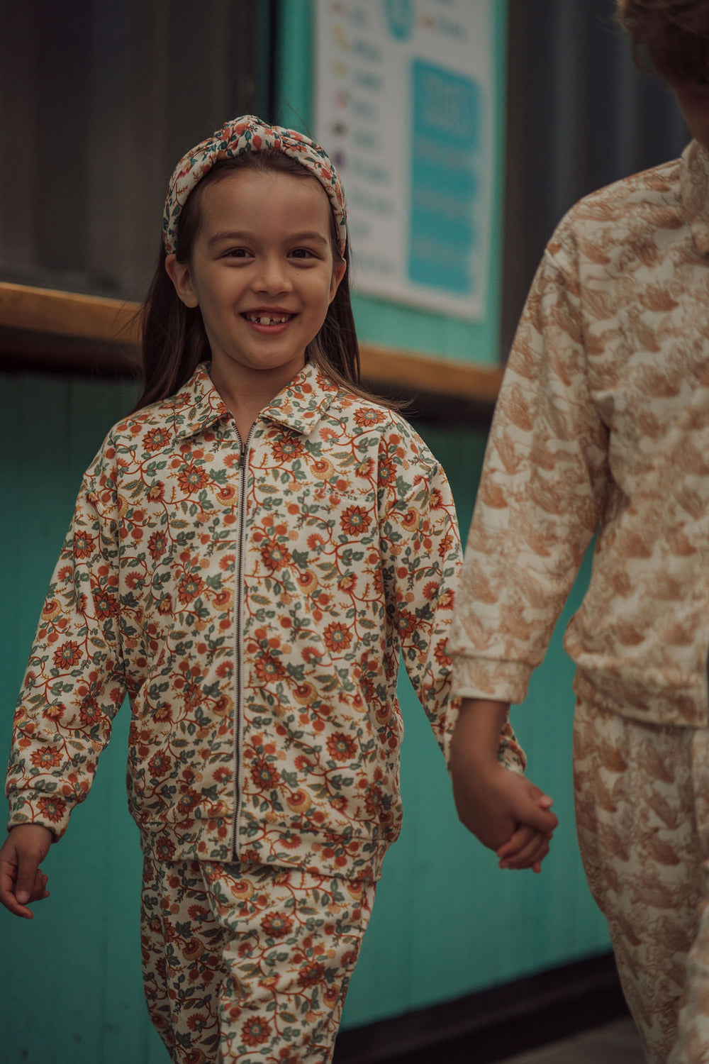 Tracksuit Jacket  | Organic Cotton Jersey  - In Bloom