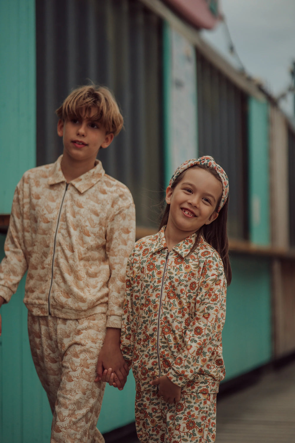 Tracksuit Jacket  | Organic Cotton Jersey  - In Bloom