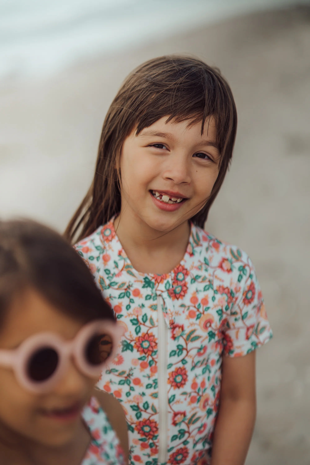 Short Sleeve Rashguard Swimsuit | UPF + Recycled - In Bloom