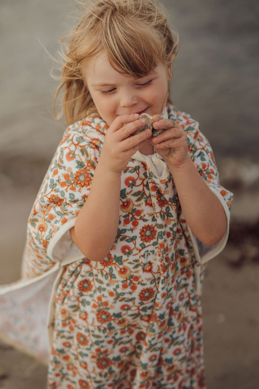 Bathing Towel Poncho | Organic Cotton - In Bloom | Pre-Order SS27