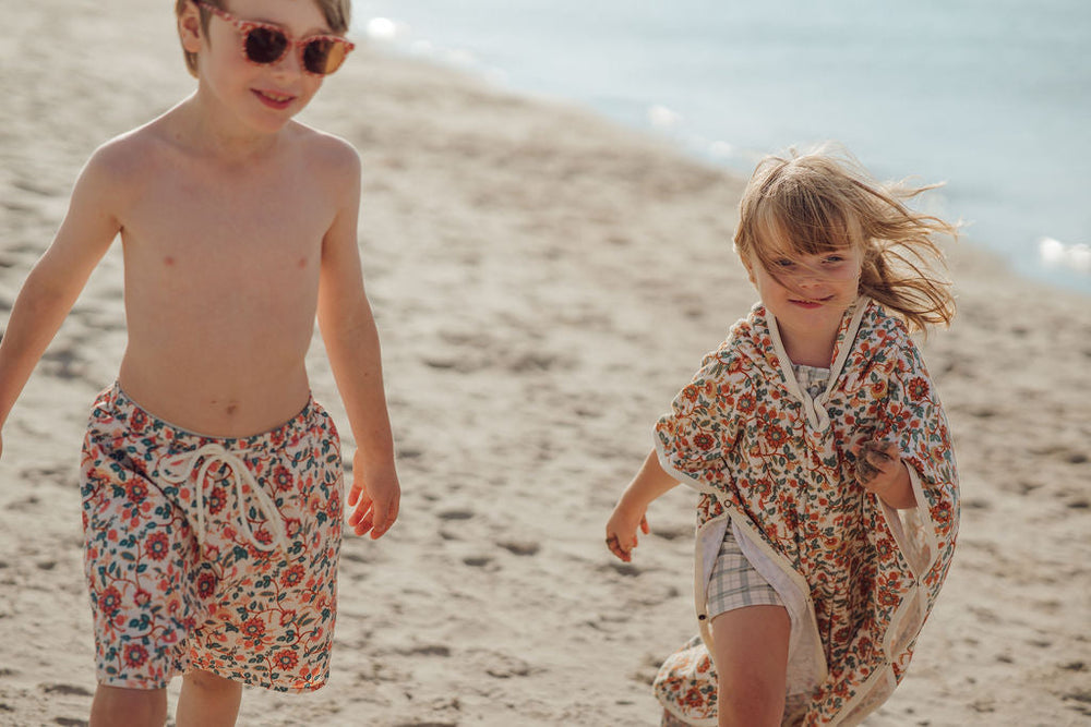 Bathing Towel Poncho | Organic Cotton - In Bloom | Pre-Order SS27