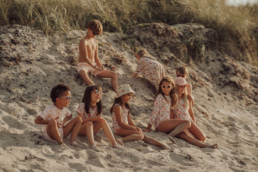 Vintage Girls 1 Piece Swimsuit | UPF + Recycled - In Bloom | Pre-Order SS27