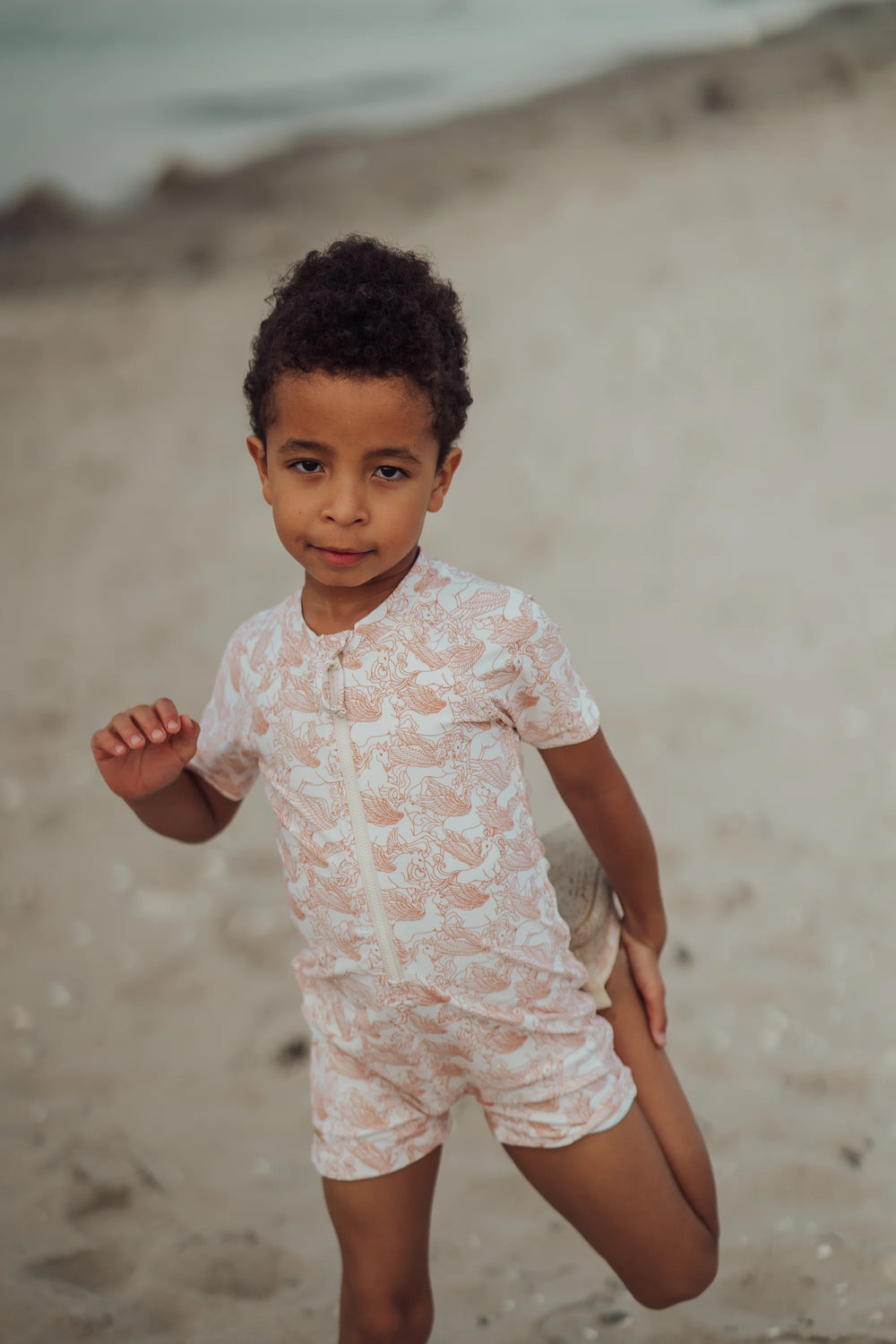 Short Sleeve Rashguard Swimsuit | UPF + Recycled - Pegasus