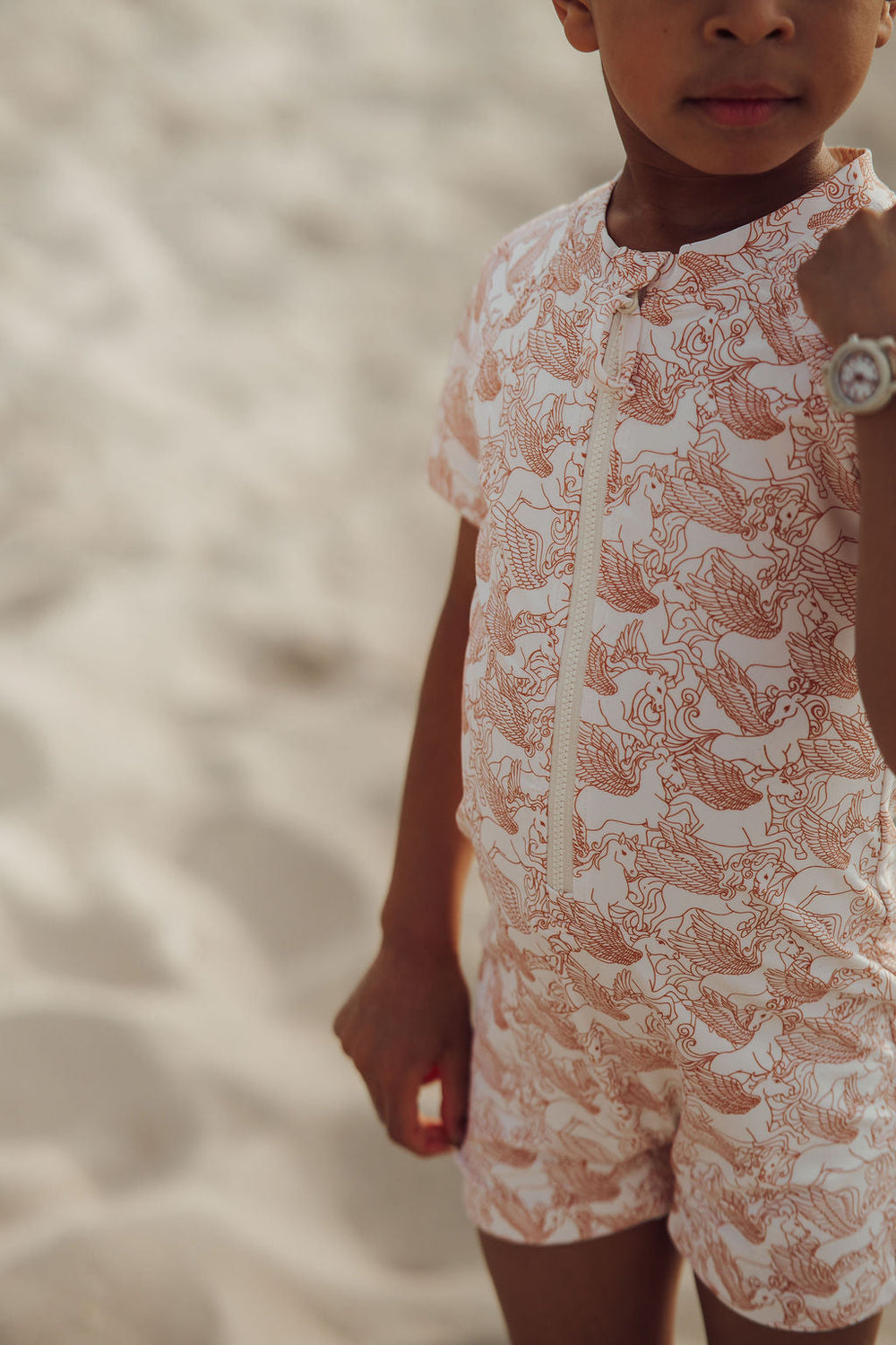 Short Sleeve Rashguard Swimsuit | UPF + Recycled - Pegasus | Pre-Order SS27