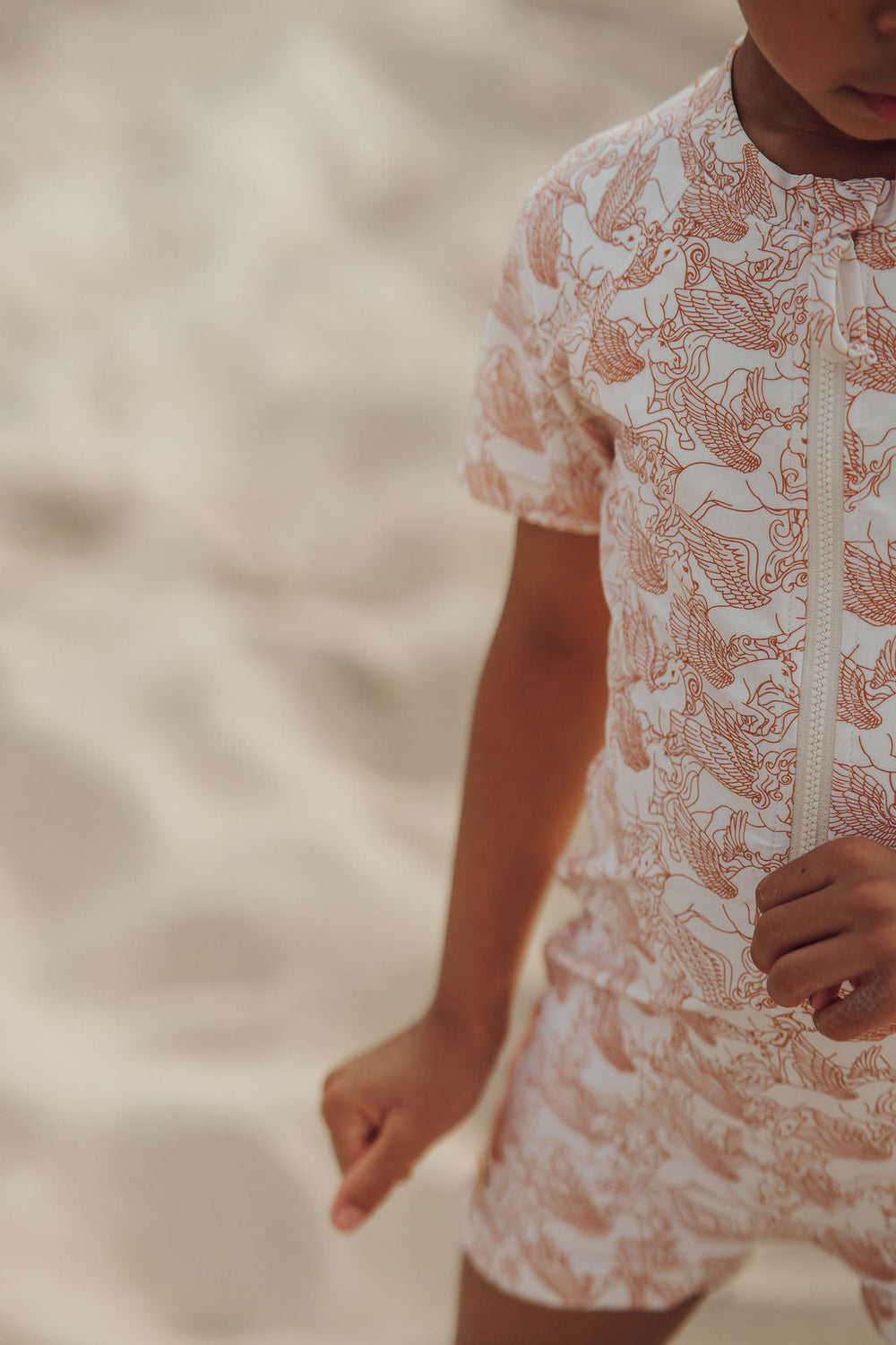 Short Sleeve Rashguard Swimsuit | UPF + Recycled - Pegasus | Pre-Order SS27
