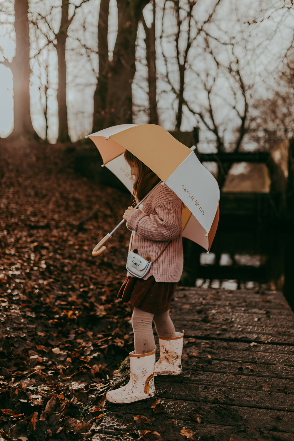 Sustainable Rain Umbrellas - Rust