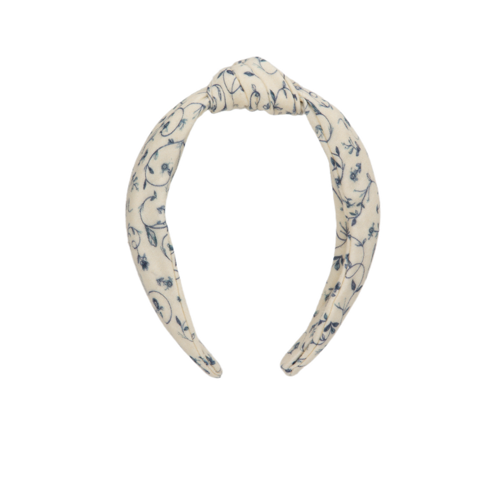 Classic Knot Headband | Organic Cotton | Scandi Floral | Pre-Order SS27