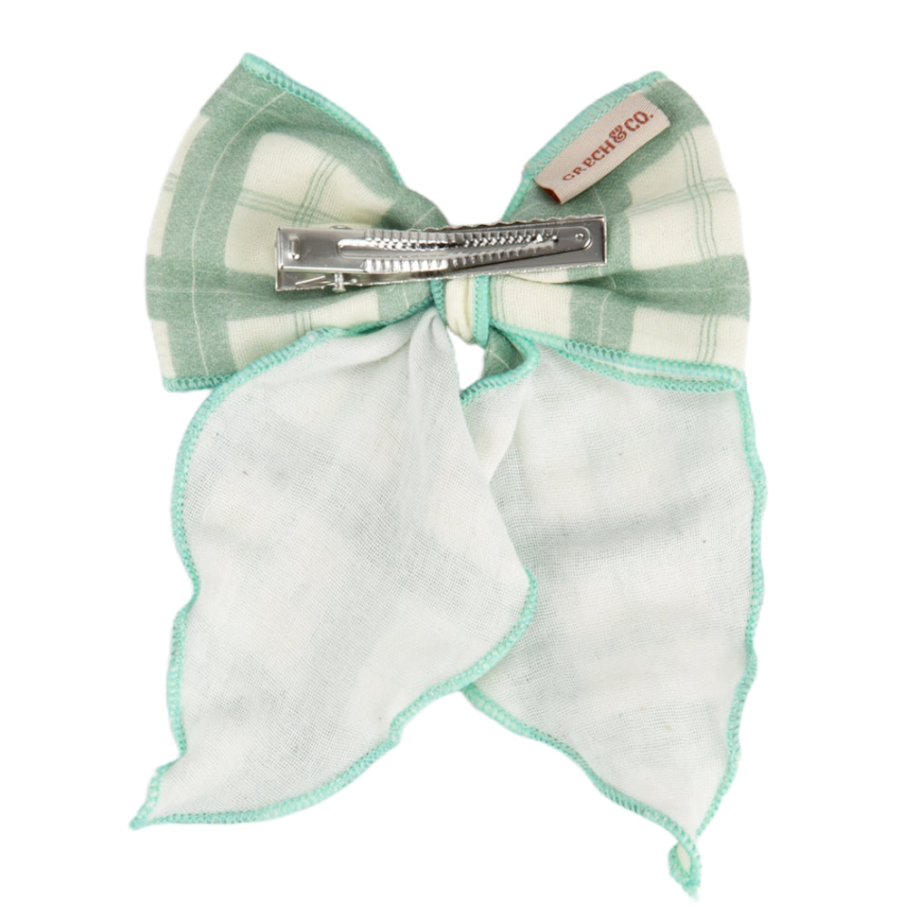 Fable Bow | Mid Size - Fern Plaid