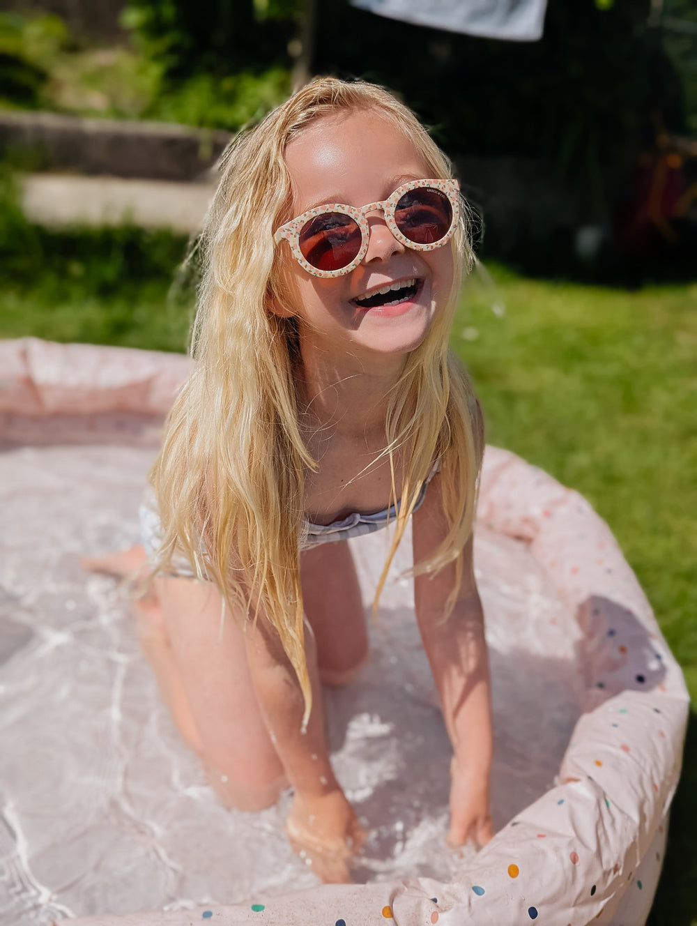 Original Round Sustainable Sunglasses | Bio-Based  Bendable Polarized | Sunset Meadow