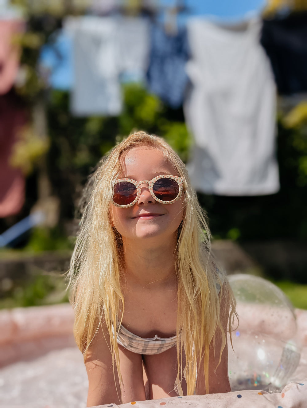 Original Round Sustainable Sunglasses | Bio-Based  Bendable Polarized | Sunset Meadow