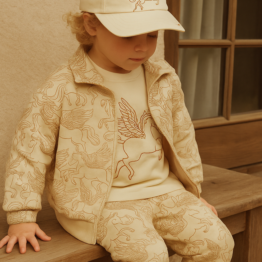 Tracksuit Jacket  | Organic Cotton Jersey  - Pegasus