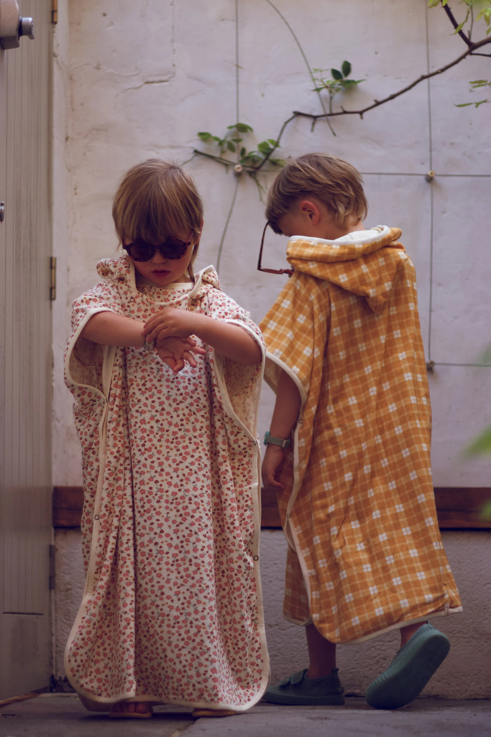 Bathing Towel Poncho | Organic Cotton - Sunset Meadow | Pre-Order SS27