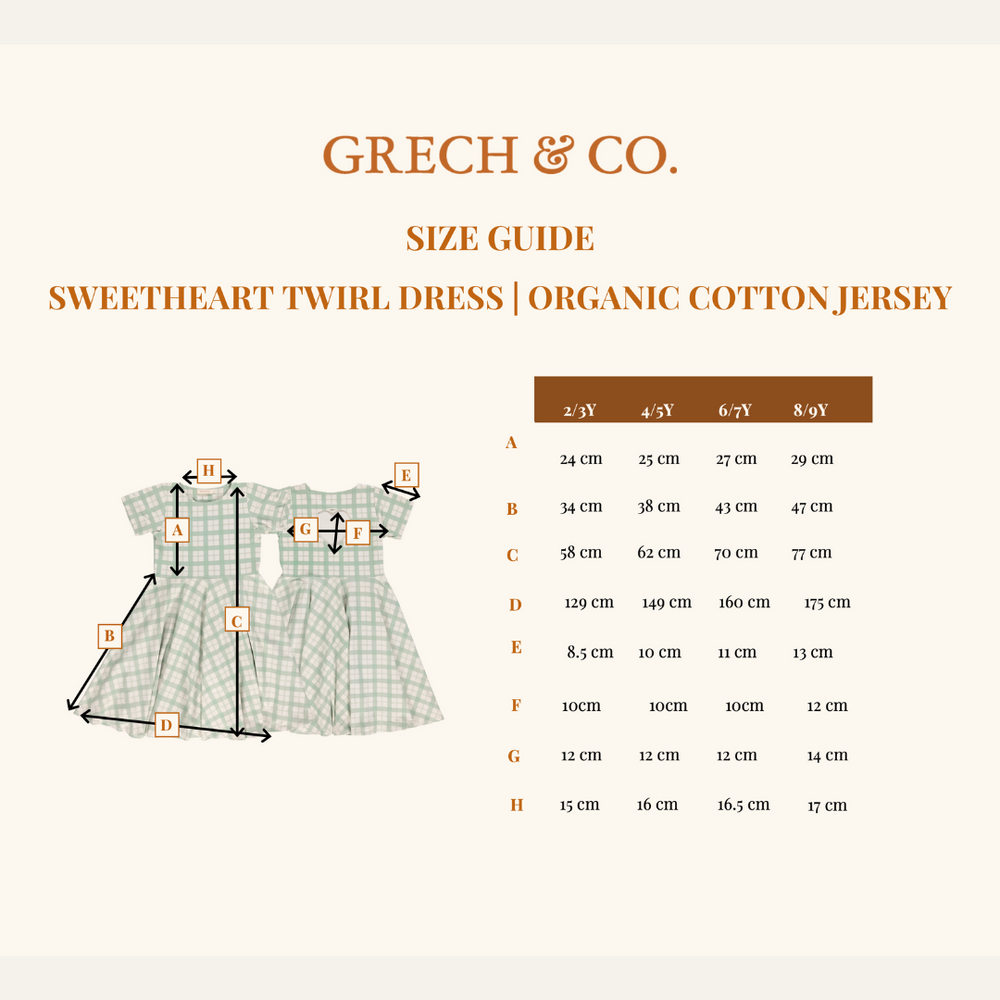 Sweetheart Twirl Dress | Organic Cotton Jersey - In Bloom